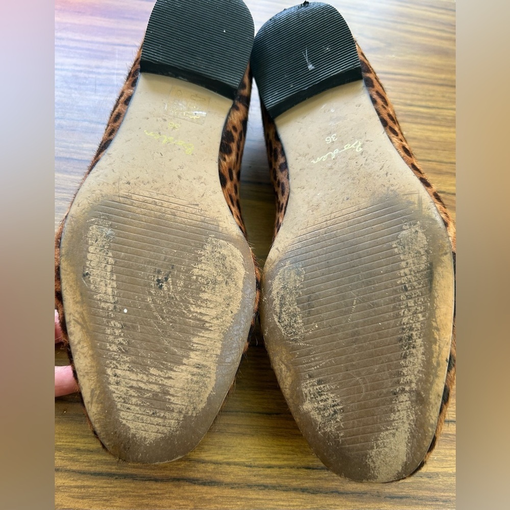 Boden Calf Hair Leopard Tassel Loafer Size 5.5 Animal‎ Print Ines Flats - Picture 8 of 10